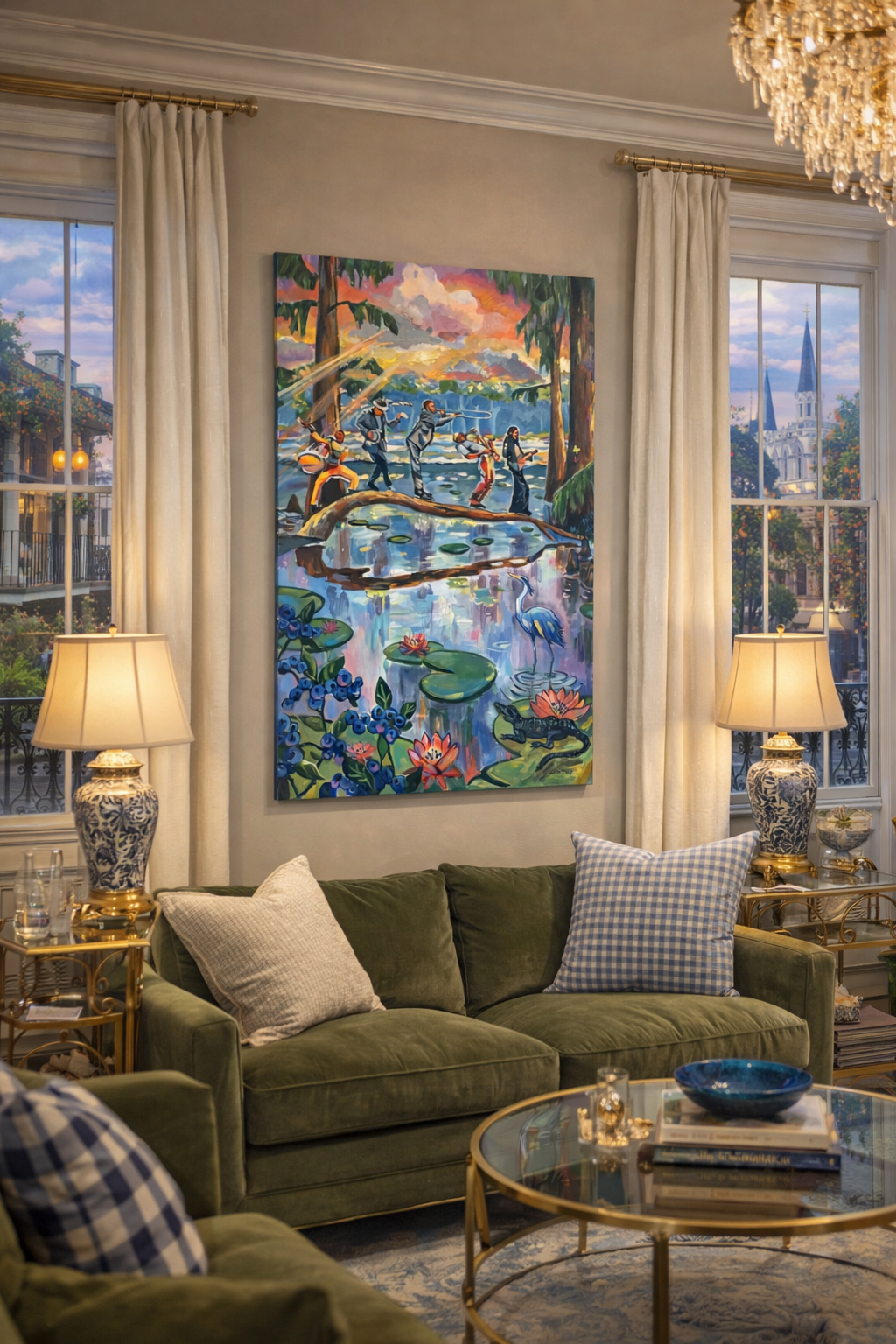 “Bluesberry Bayou Jam”  Original Bluesberry Festival Artwork